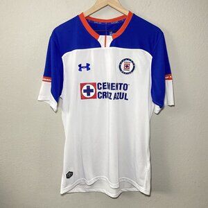 Under Armour Cruz Azul Away Jersey Blue White 18/19 Soccer Futbol Men’s Large